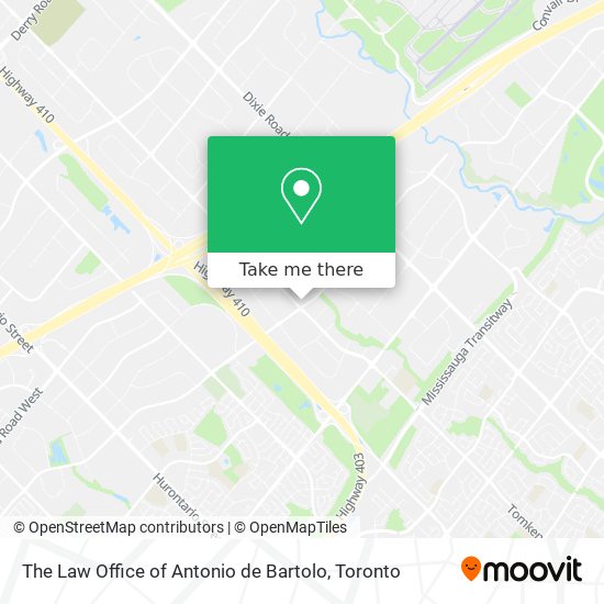 The Law Office of Antonio de Bartolo map