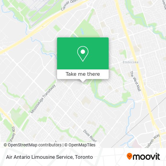 Air Antario Limousine Service map