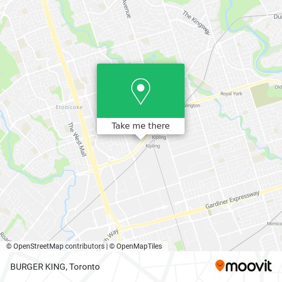 BURGER KING map