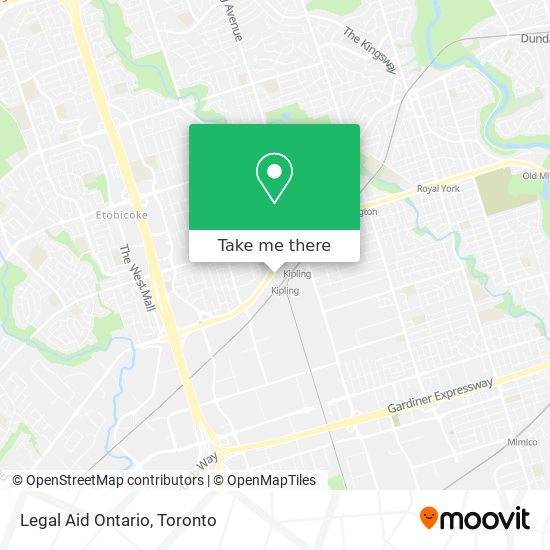 Legal Aid Ontario map