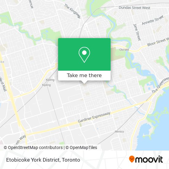 Etobicoke York District map