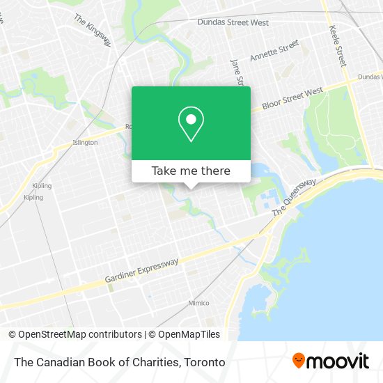 The Canadian Book of Charities map
