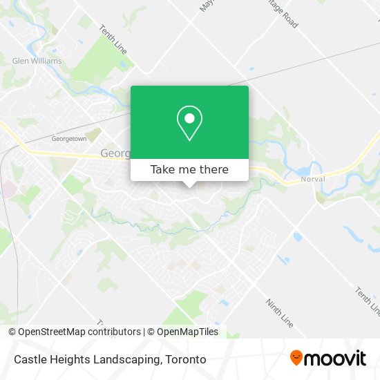 Castle Heights Landscaping map