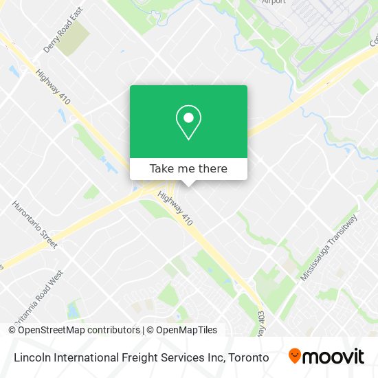 Lincoln International Freight Services Inc map