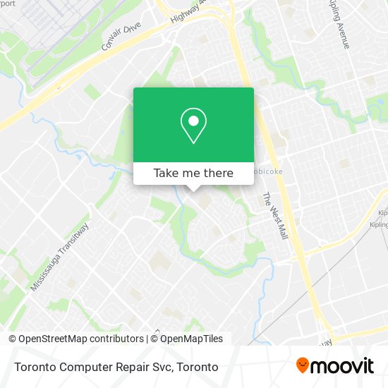 Toronto Computer Repair Svc map