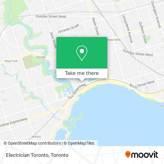 Electrician Toronto map