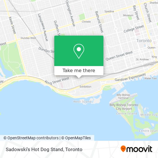 Sadowski's Hot Dog Stand map