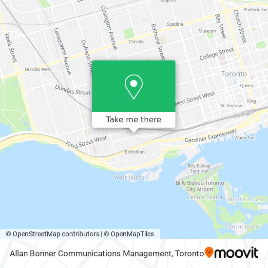 Allan Bonner Communications Management map
