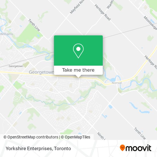 Yorkshire Enterprises map