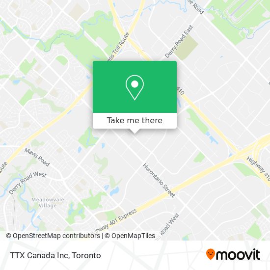TTX Canada Inc map