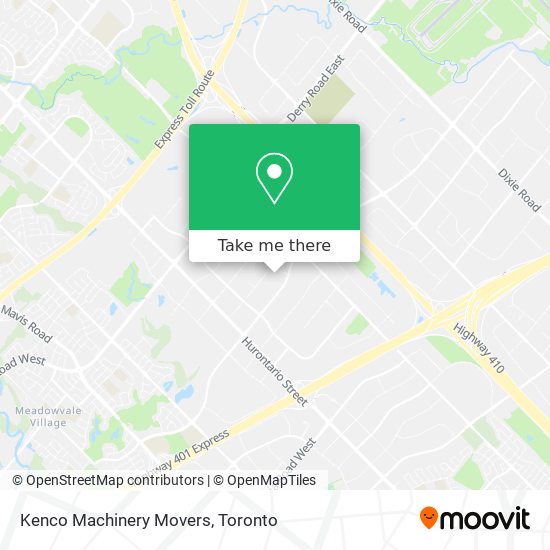 Kenco Machinery Movers map
