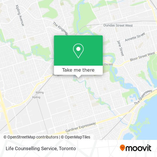 Life Counselling Service map