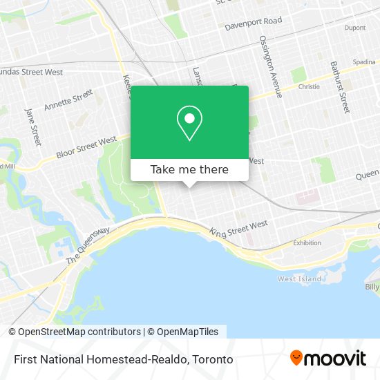 First National Homestead-Realdo map