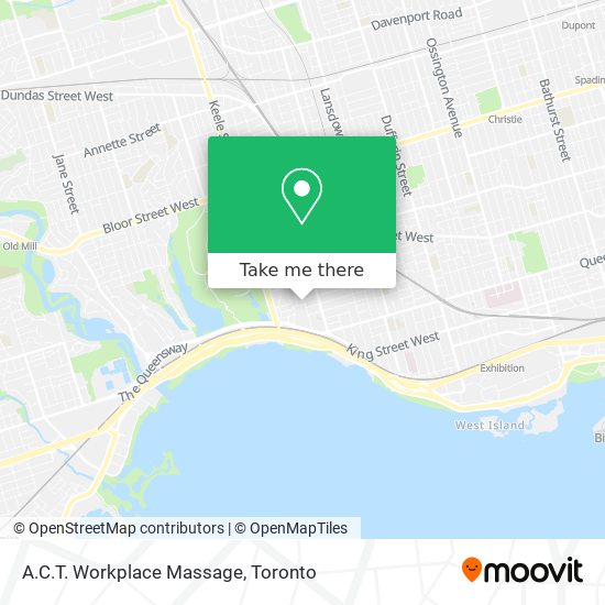 A.C.T. Workplace Massage map