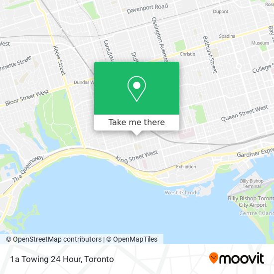 1a Towing 24 Hour map