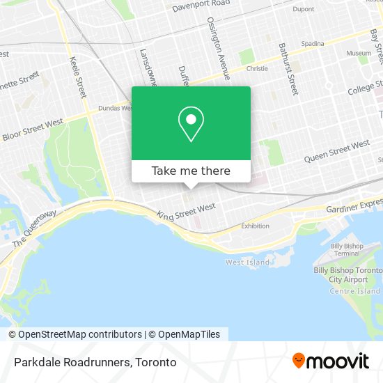 Parkdale Roadrunners map