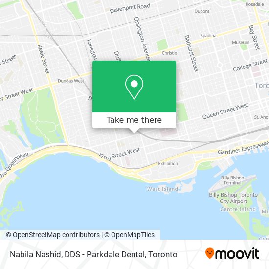 Nabila Nashid, DDS - Parkdale Dental map