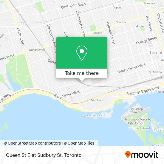 Queen St E at Sudbury St map
