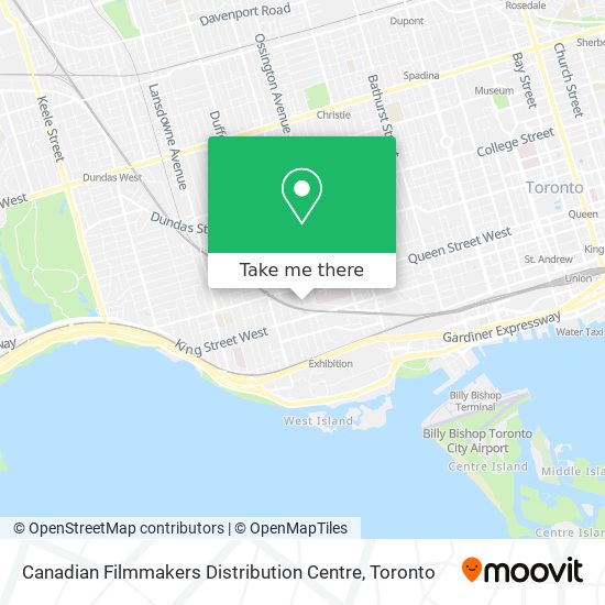 Canadian Filmmakers Distribution Centre map