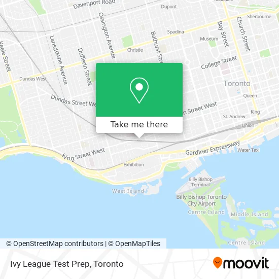 Ivy League Test Prep map