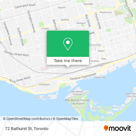 72 Bathurst St map