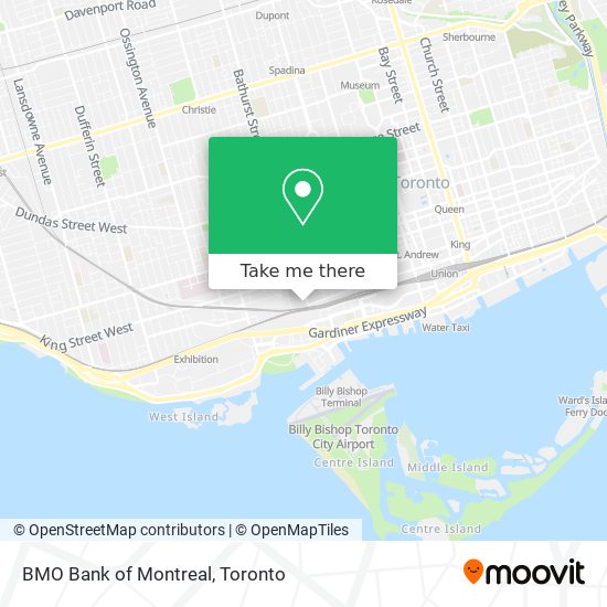 BMO Bank of Montreal map