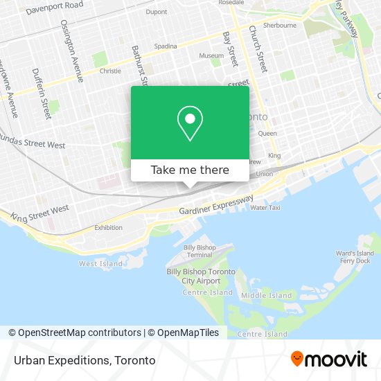 Urban Expeditions map