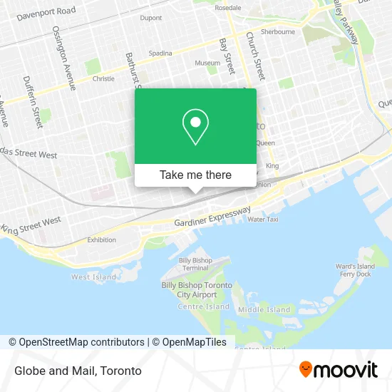 Globe and Mail map