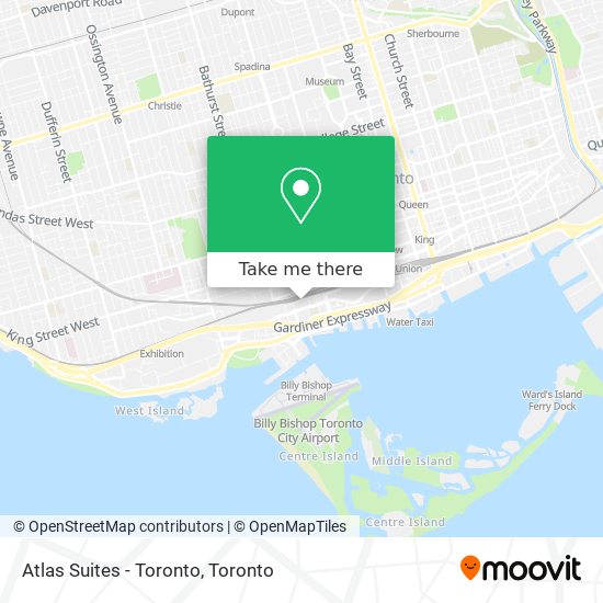 Atlas Suites - Toronto map