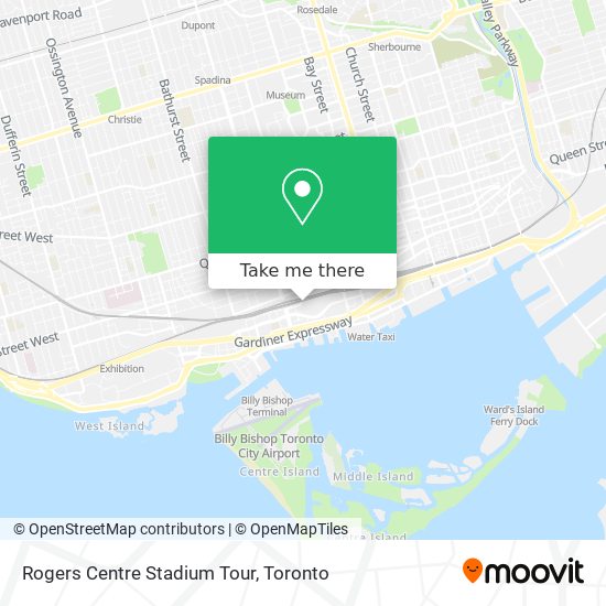 Rogers Centre Stadium Tour map