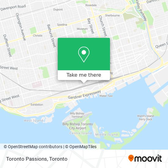 Toronto Passions map