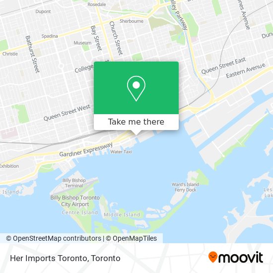 Her Imports Toronto map