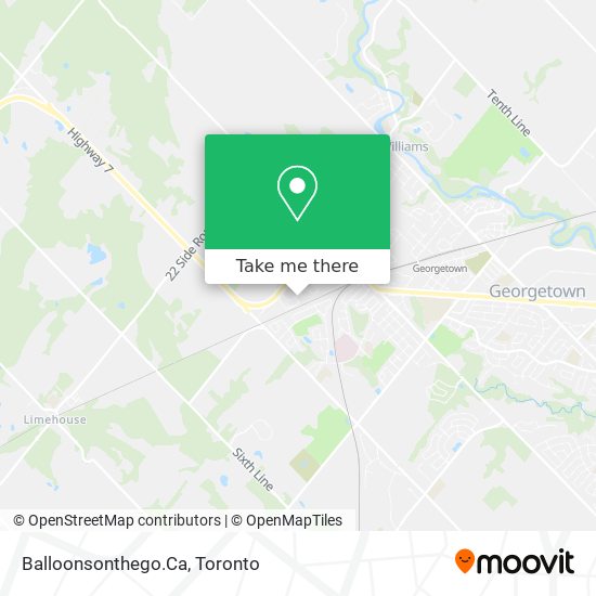 Balloonsonthego.Ca map