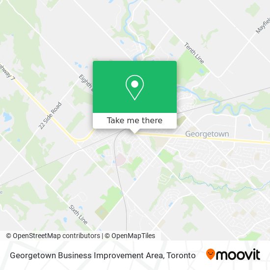 Georgetown Business Improvement Area map