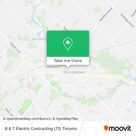 B & T Electric Contracting LTD map