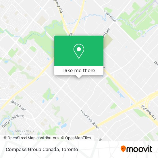 Compass Group Canada map