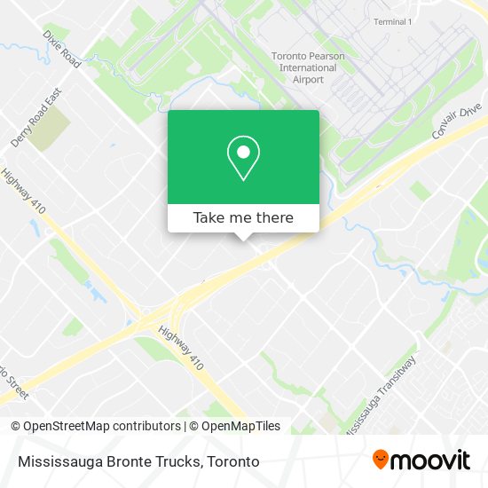 Mississauga Bronte Trucks map