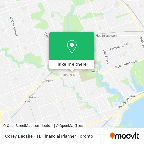 Corey Decaire - TD Financial Planner map