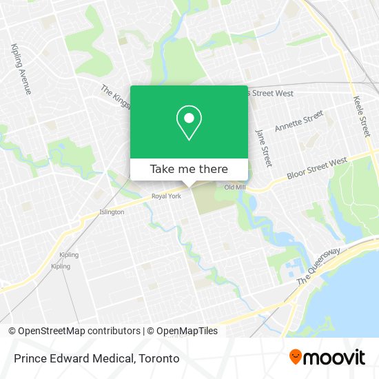 Prince Edward Medical map