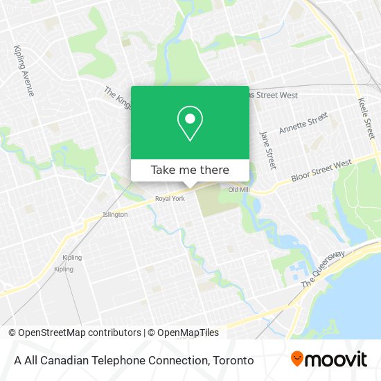 A All Canadian Telephone Connection map