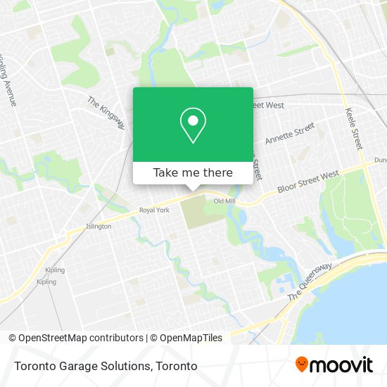 Toronto Garage Solutions map