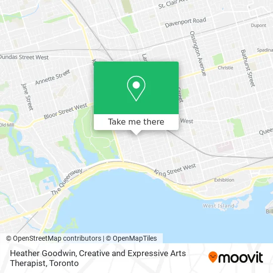 Heather Goodwin, Creative and Expressive Arts Therapist map