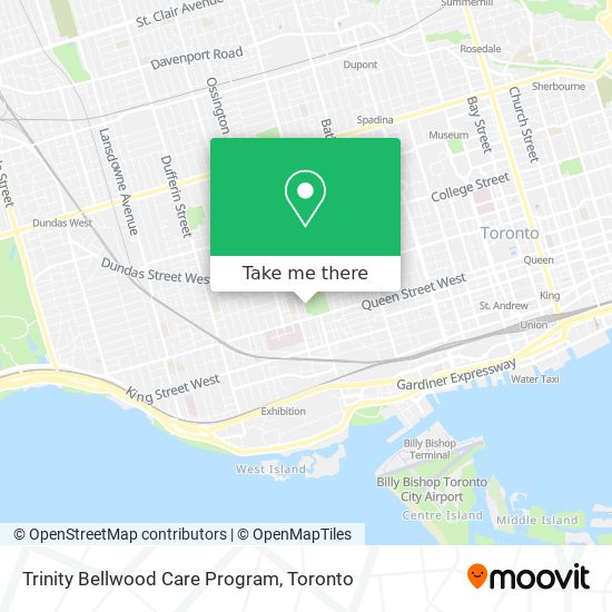 Trinity Bellwood Care Program map