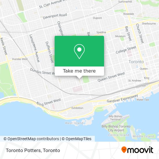Toronto Potters map