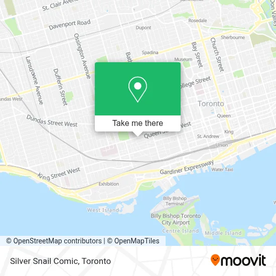 Silver Snail Comic map