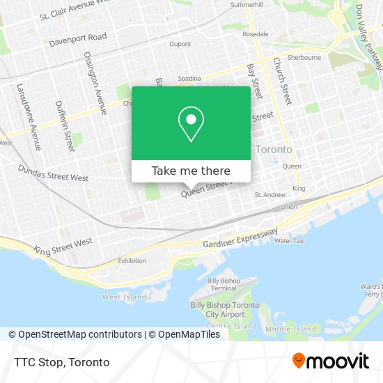 TTC Stop map