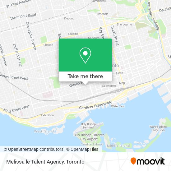 Melissa le Talent Agency map