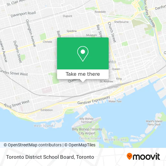 Toronto District School Board map