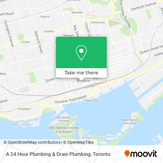 A 24 Hour Plumbing & Drain Plumbing map