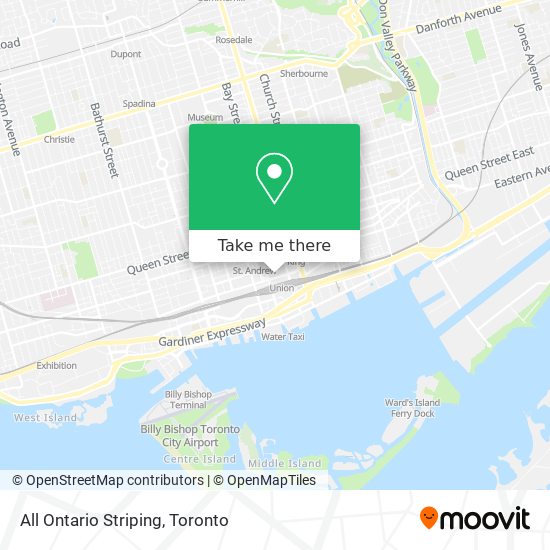 All Ontario Striping map